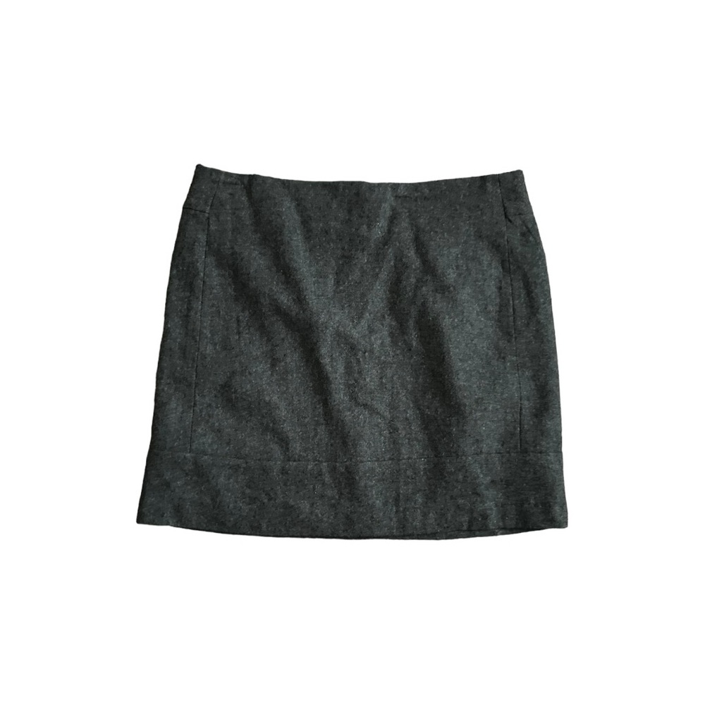 Kenar Wool Blend Gray Womens Mini Short Straight Skirt Size 4